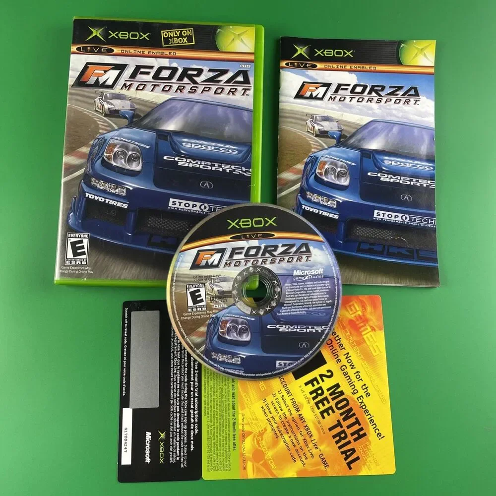 Forza Motorsport (Microsoft Xbox, 2005) Complete CIB with Insert